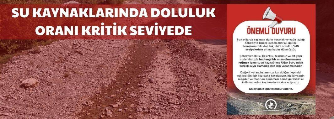 Düzce Belediyesi'nden Duyuru