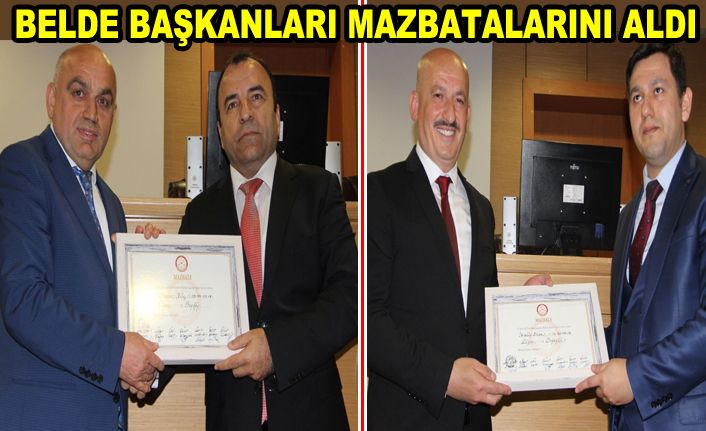 Ercan ve Kılıç, yeniden mazbatalandı