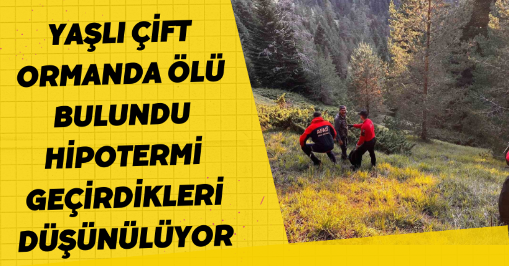 Yaşlı çift ormanda ölü bulundu