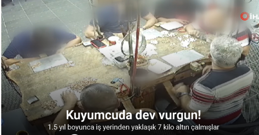 Fatih’te 1.5 yıl boyunca iş yerinden yaklaşık 7 kilo altını böyle çaldılar