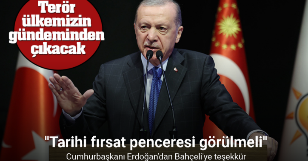 Cumhurbaşkanı Erdoğan'dan Bahçeli'ye teşekkür