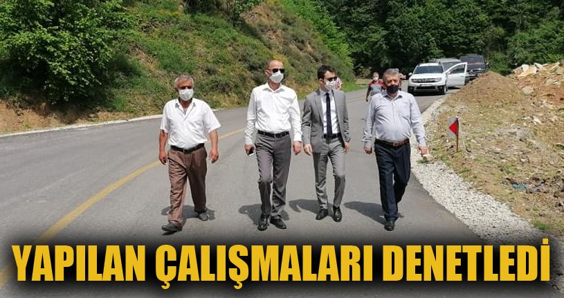 Yapılan çalışmaları Kaymakam denetledi