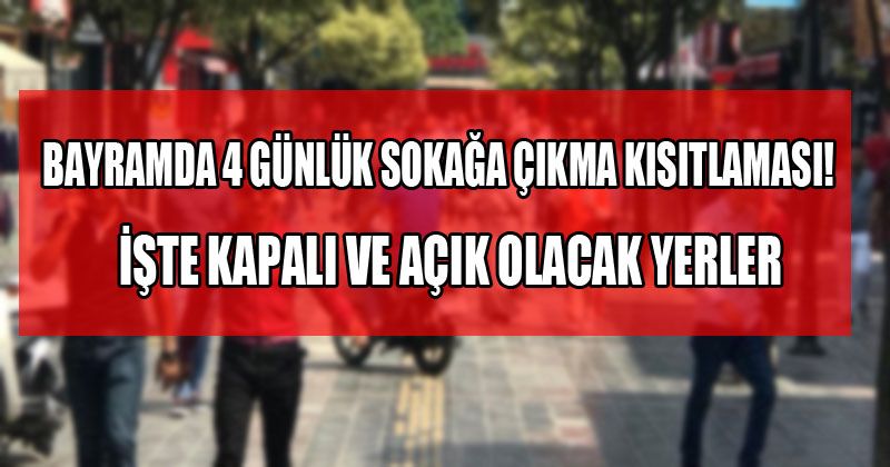 Marketler 23 Mayıs Günü Sınırlı Sürede Açık Olacak