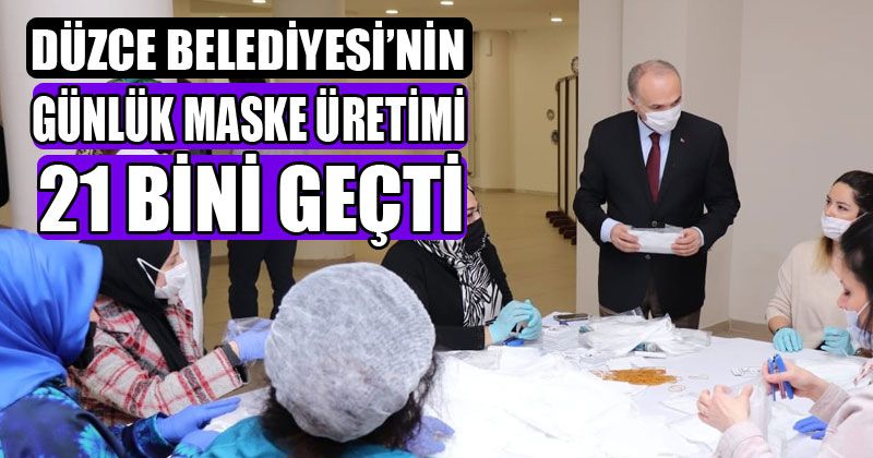 Maske Üretiminde Hedef 1 Milyon