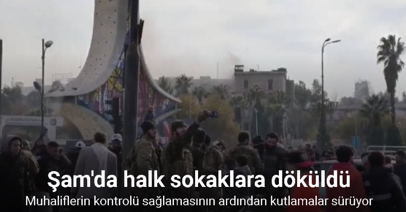 Muhaliflerin kontrolündeki Şam’da kutlamalar sürüyor