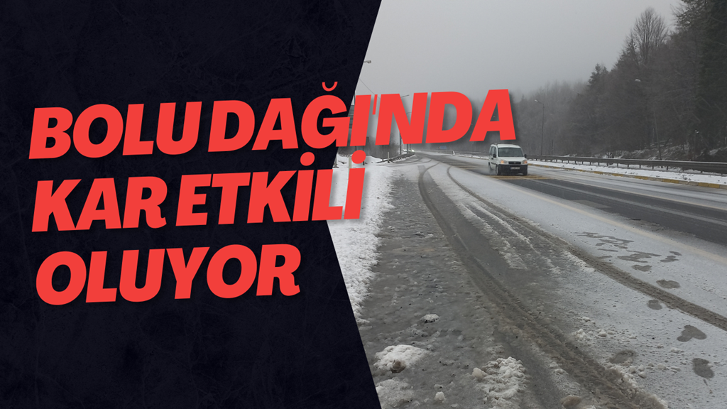 Bolu Dağı'nda Kar Etkili Oluyor