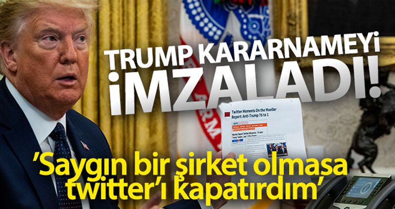 Trump, sosyal medya kararnamesini imzaladı