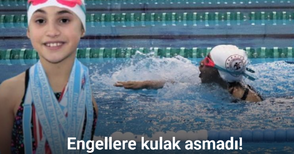 Doktorlar ’Spor yapamaz’ dedi, paralimpik yüzücü Miray Türkiye şampiyonu oldu