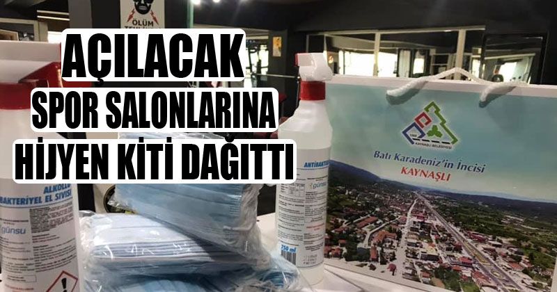Tüm Spor Salonlarına Hijyen Kiti Dağıttı