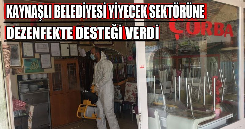 Belediyeden Dezenfekte Desteği