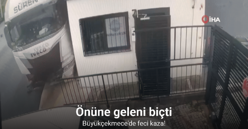 Büyükçekmece'de feci kaza!