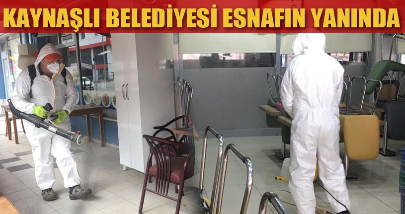 Kaynaşlı Belediyesi yiyecek sektörüne dezenfekte desteği verdi