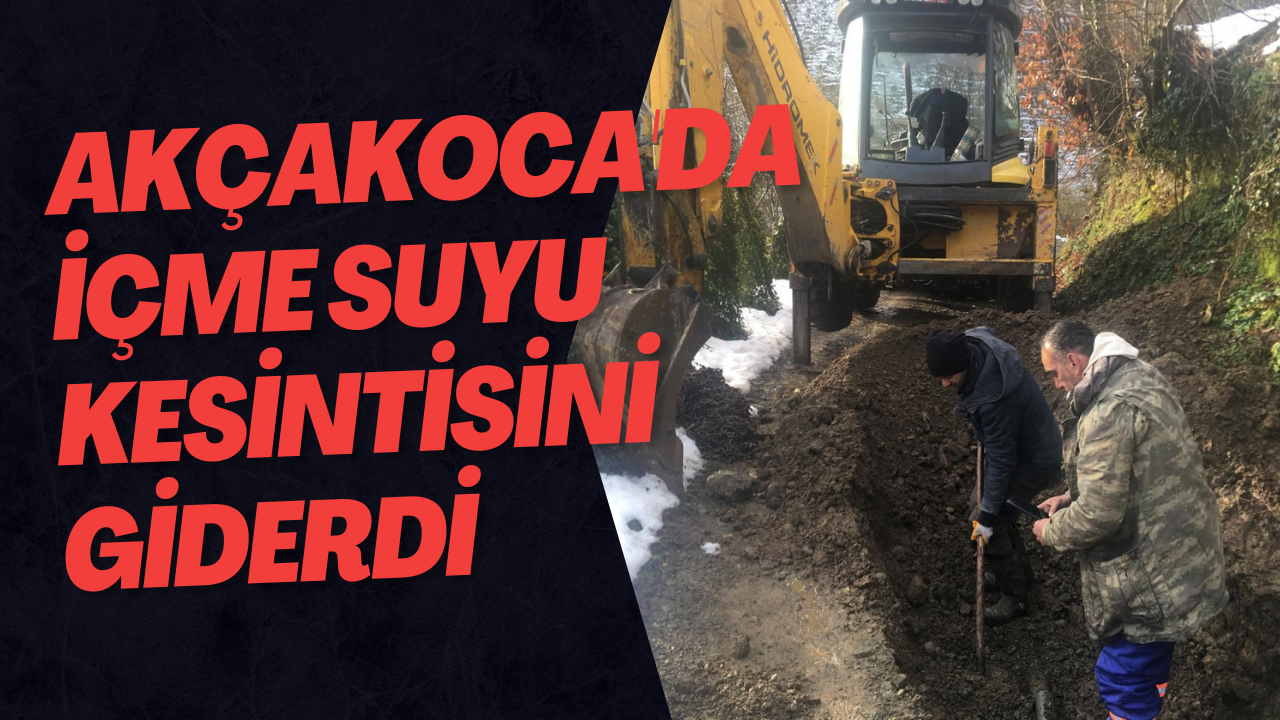 Akçakoca'da İçme Suyu Kesintisini Giderdi