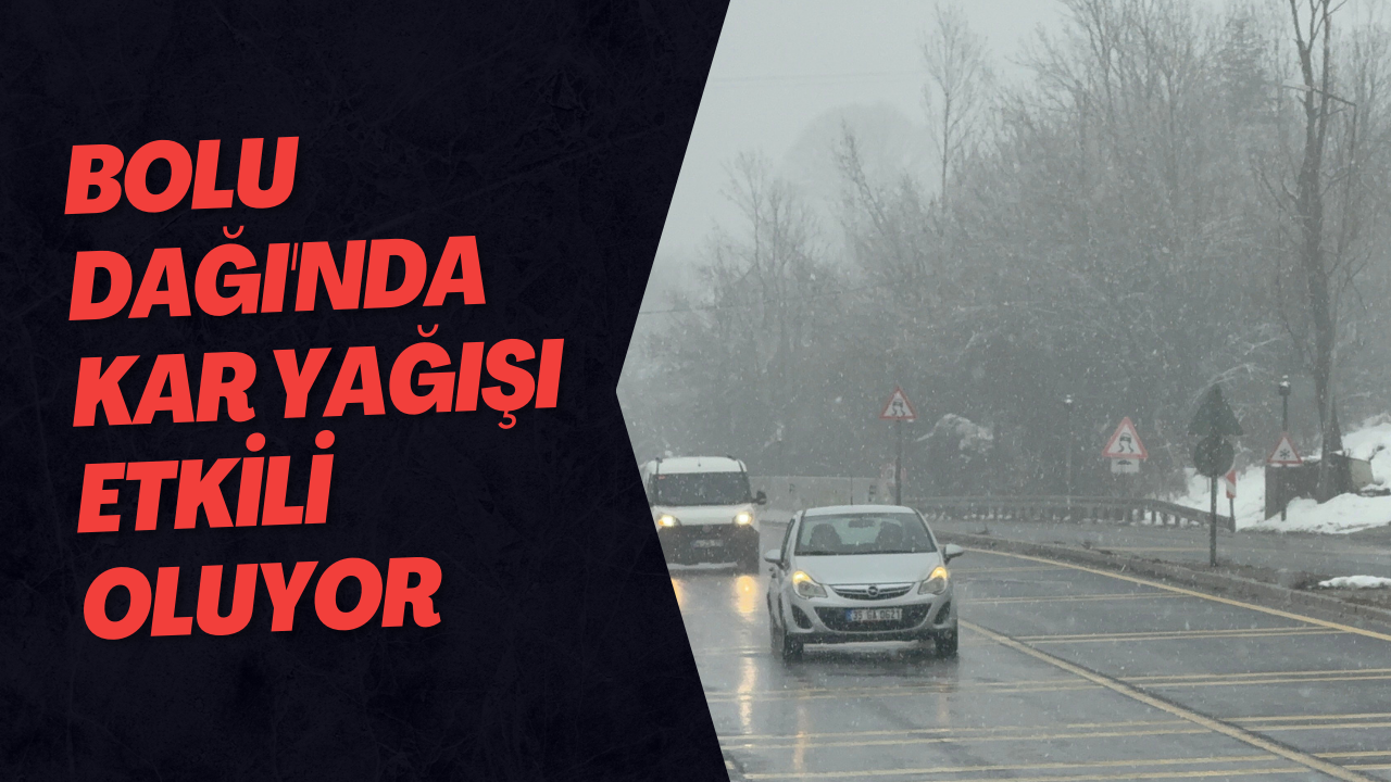 Bolu Dağı'nda Kar Yağışı Etkili Oluyor