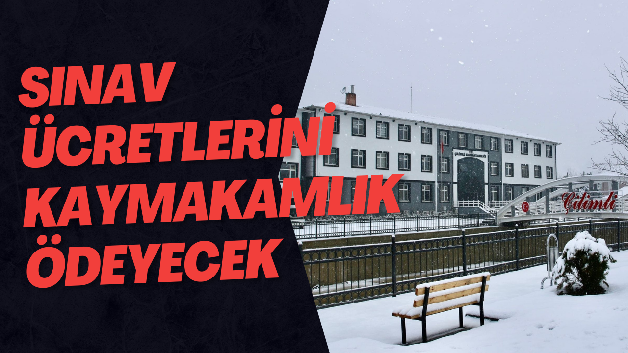 Sınav Ücretlerini Kaymakamlık Ödeyecek