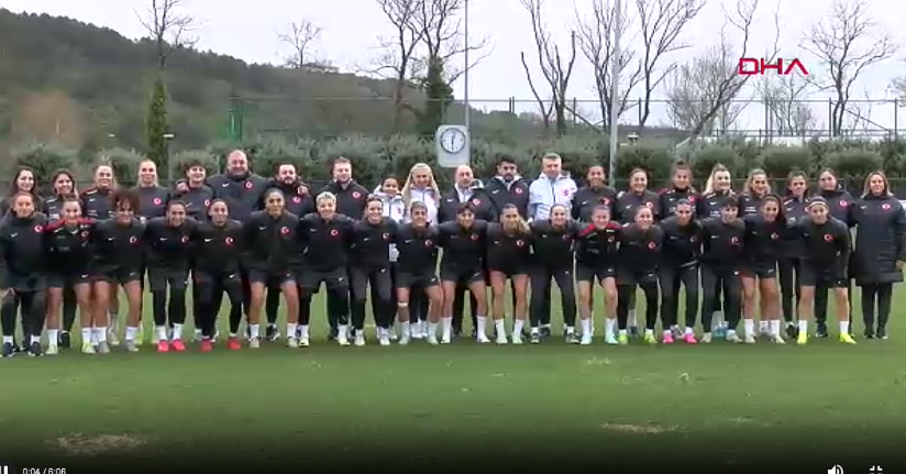 A Milli Kadın Futbol Takımı, İrlanda Cumhuriyeti maçının hazırlıklarına başlad