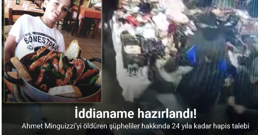 Ahmet Minguizzi’yi öldüren şüpheliler hakkında 24 yıla kadar hapis talebi