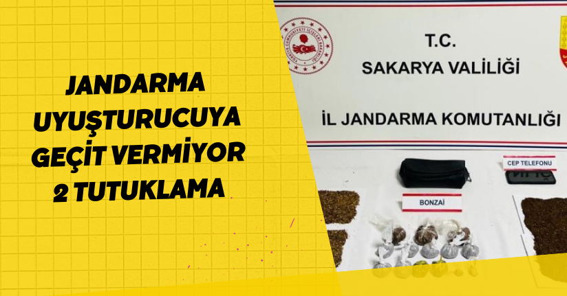  Jandarma uyuşturucuya geçit vermiyor: 2 tutuklama