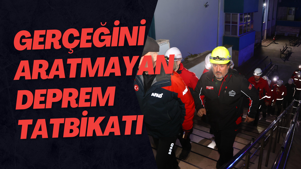 Gerçeğini Aratmayan Deprem Tatbikatı