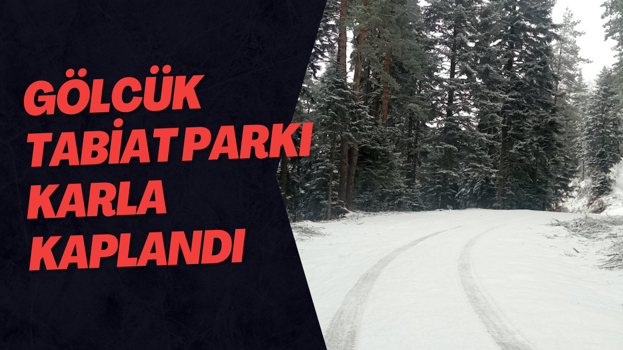 Gölcük Tabiat Parkı Karla Kaplandı