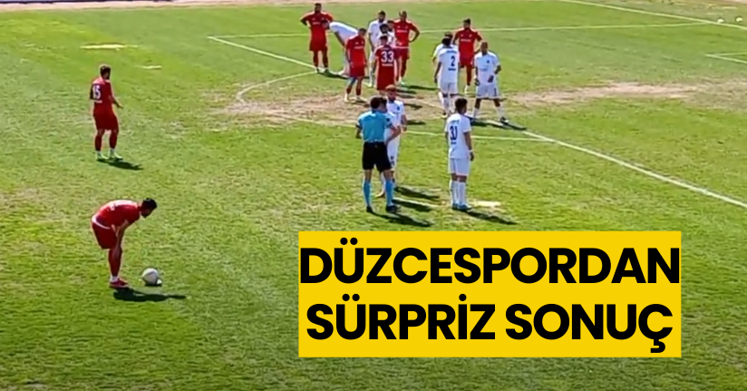 Düzcespordan sürpriz sonuç
