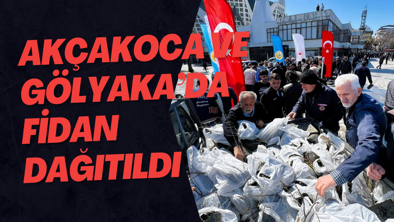 Akçakoca Ve Gölyaka’da Fidan Dağıtıldı