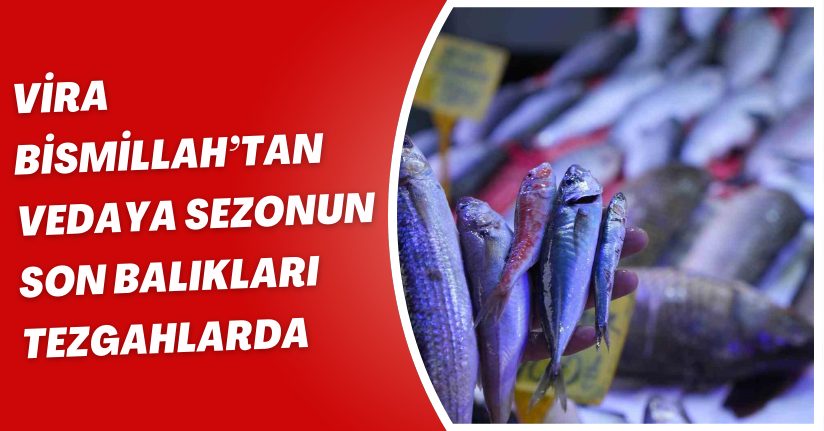 ’Vira Bismillah’tan vedaya: Sezonun son balıkları tezgahlarda