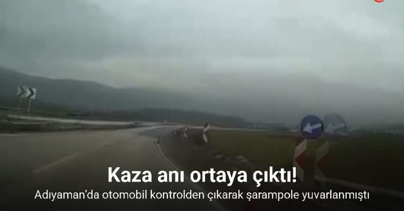 Adıyaman’da 3 kişinin yaralandığı feci kaza kamerada