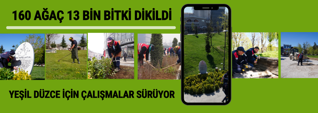 ‘Yeşil Düzce’ İçin Çalışmalar Sürüyor