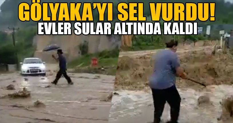 Şiddetli Yağışların Ardından Sel Meydana Geldi