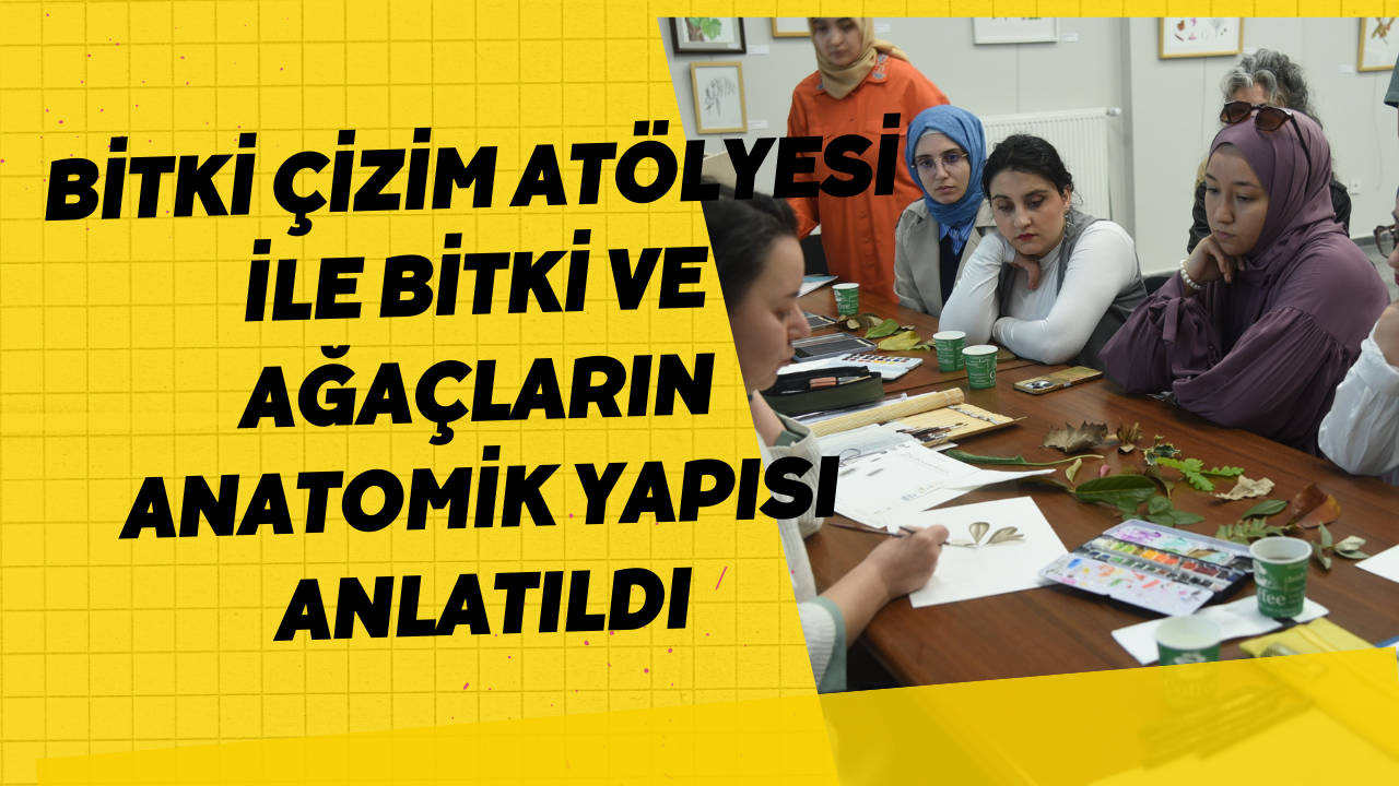 Bitki Çizim Atölyesi İle Bitki Ve Ağaçların Anatomik Yapısı Anlatıldı
