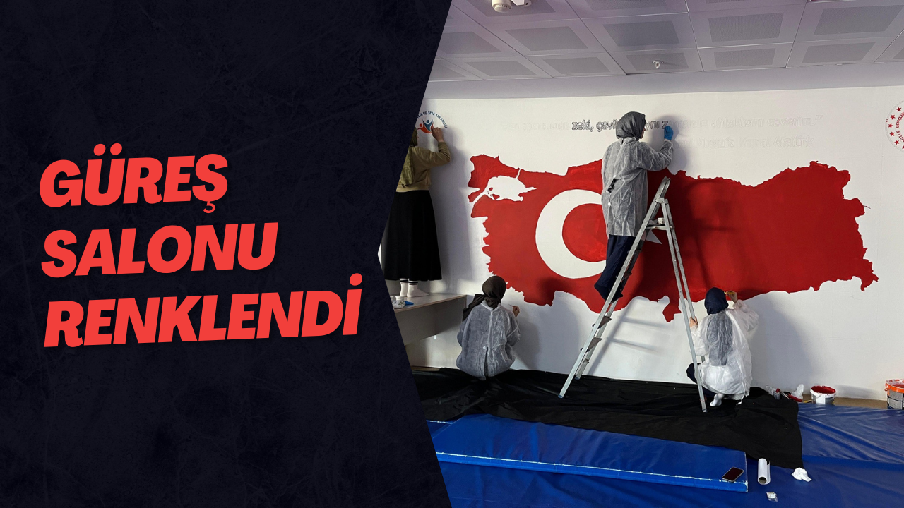 Güreş Salonu Renklendi