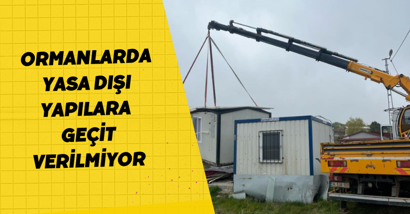  Ormanlarda yasa dışı yapılara geçit verilmiyor