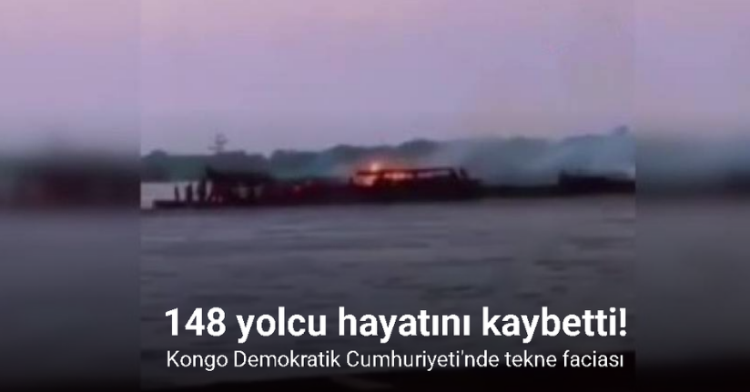 Kongo Demokratik Cumhuriyeti'nde tekne alev aldı: 148 ölü