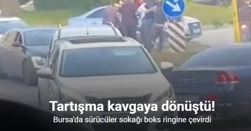 Sürücüler sokağı boks ringine çevirdi