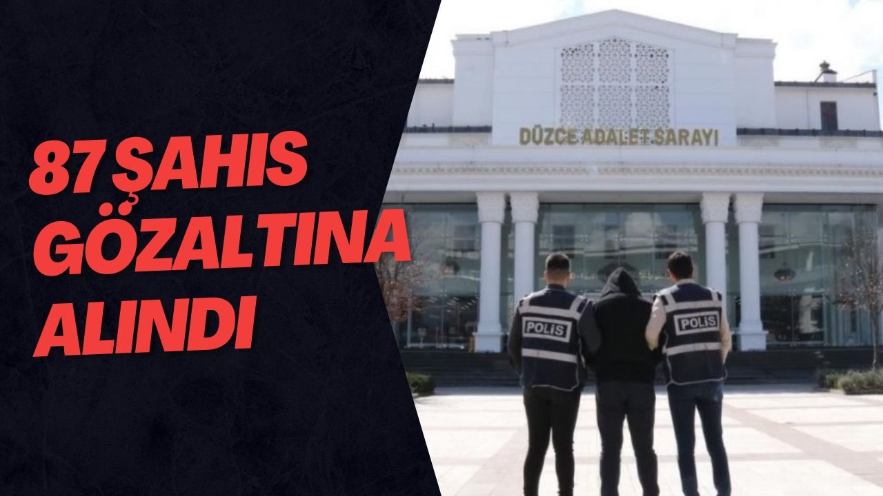 87 Şahıs Gözaltına Alındı