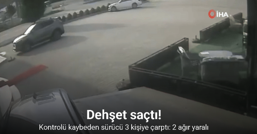 Önce motosiklet ile çarpıştı sonra mağazaya daldı