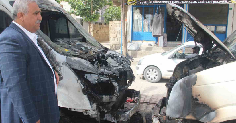 Şanlıurfa’da aynı mahallede 9 araç kundaklandı