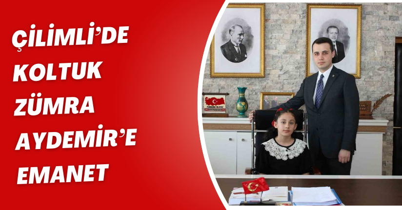 Çilimli’de koltuk Zümra Aydemir’e emanet