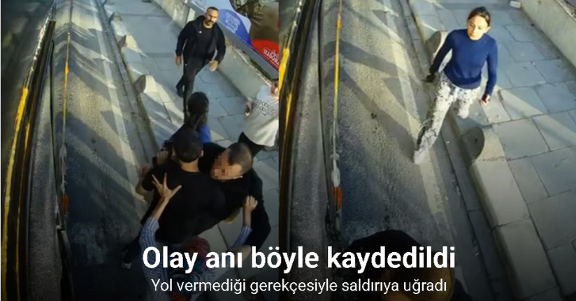 Yol vermediği gerekçesiyle İETT otobüsüne saldırıp camını kırdılar, o anlar kamerada
