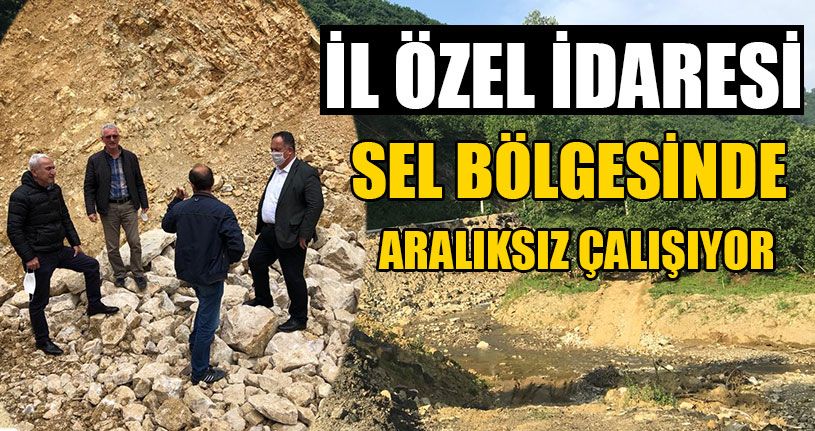 Sel Bölgesinde Çalışmalar Devam Ediyor