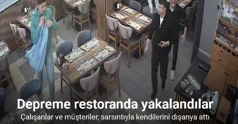 Arnavutköy’de depreme restoranda yakalananlar panikle dışarı çıktı: O anlar kamerada