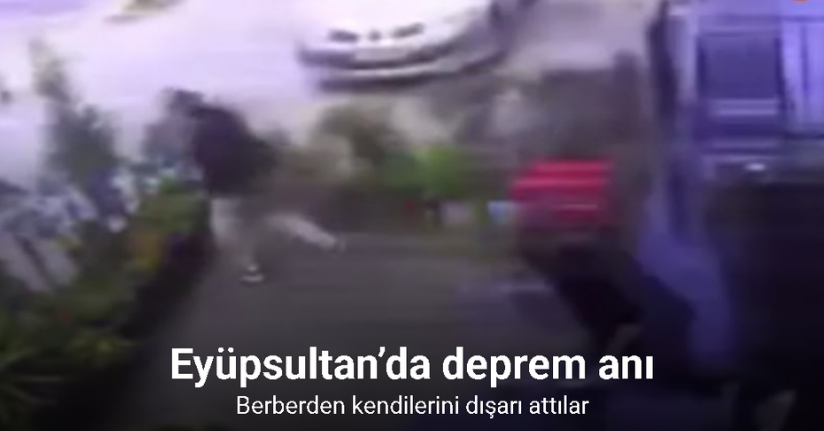 Eyüpsultan’da deprem anı: Berberden kendilerini dışarı attılar