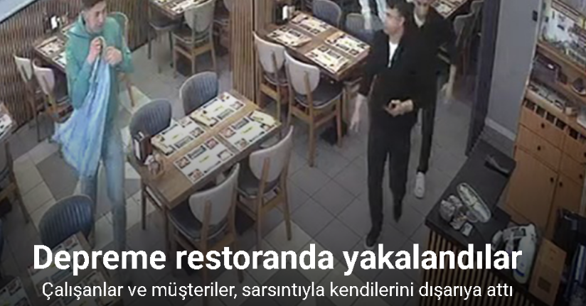 Arnavutköy’de depreme restoranda yakalananlar panikle dışarı çıktı: O anlar kamerada