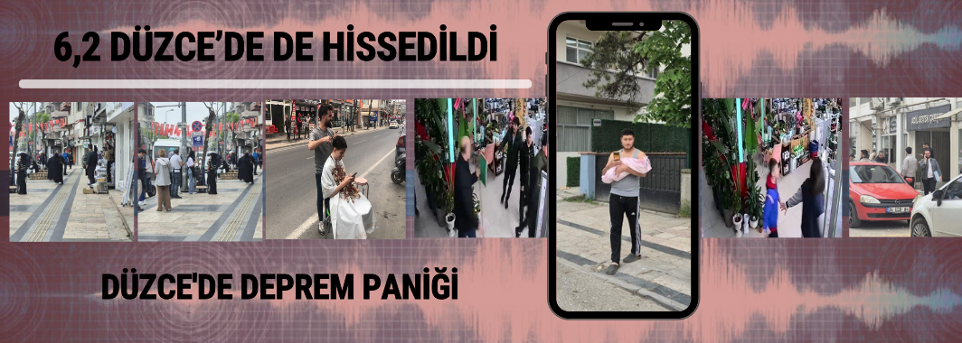 Düzce'de deprem paniği
