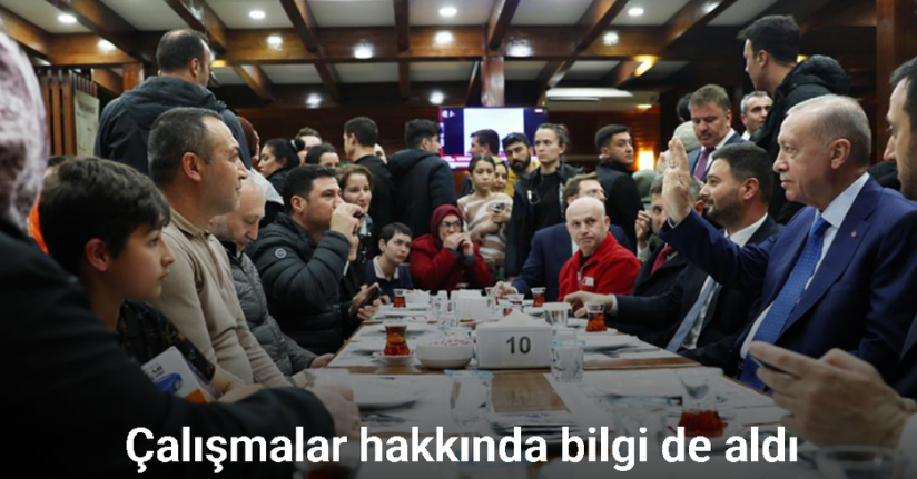 Cumhurbaşkanı Erdoğan’dan geceyi dışarda geçiren vatandaşları ziyaret