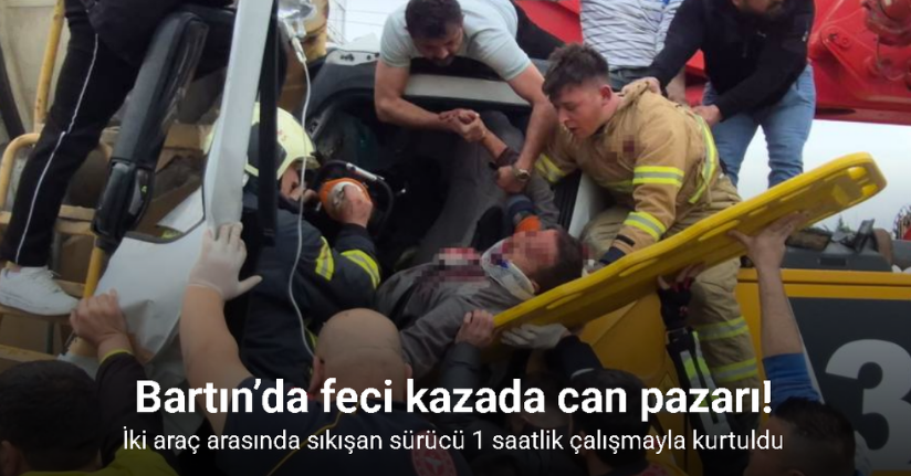 Bartın’da feci kazada can pazarı: 8 yaralı