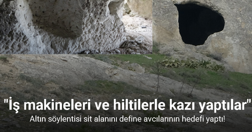 Altın söylentisi sit alanını define avcılarının hedefi yaptı