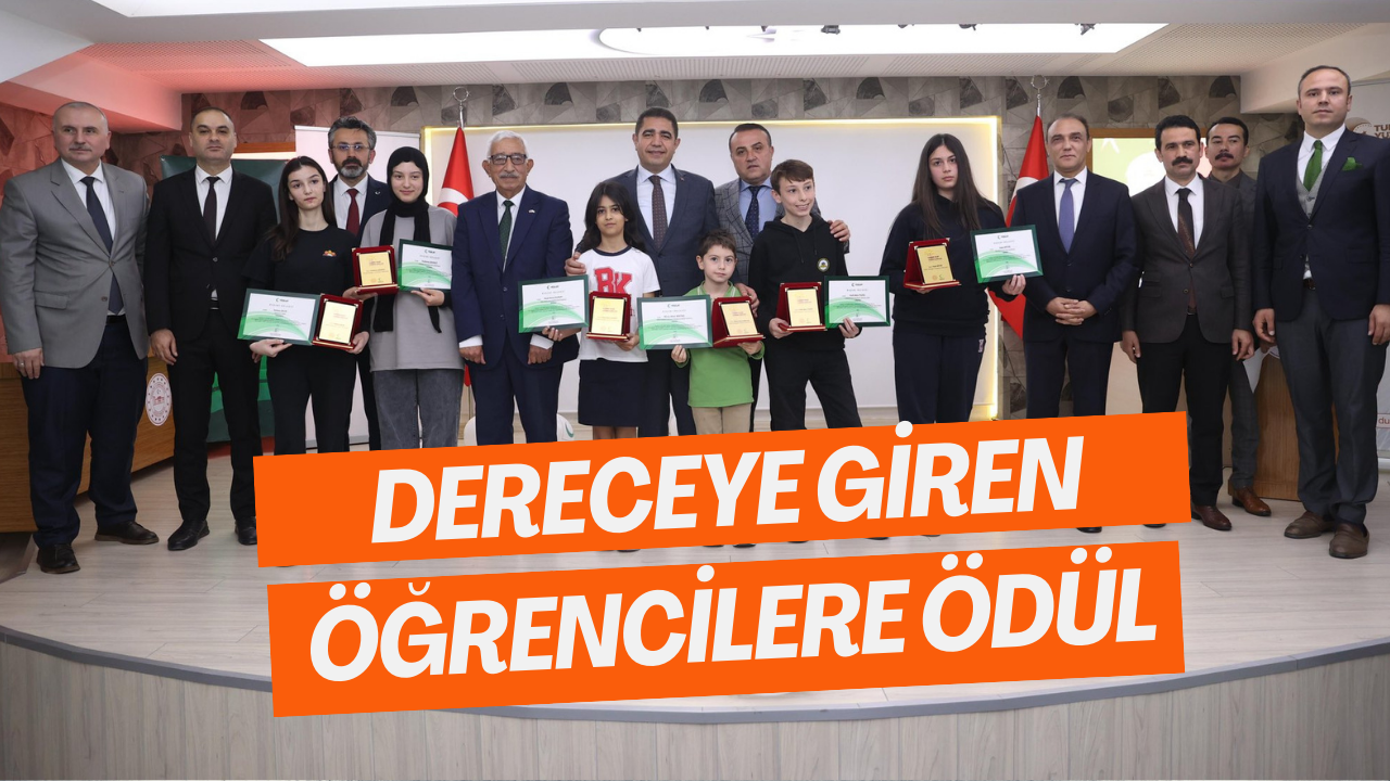 Bağımlılık Temalı Yarışmada Dereceye Giren Öğrencilere Ödül