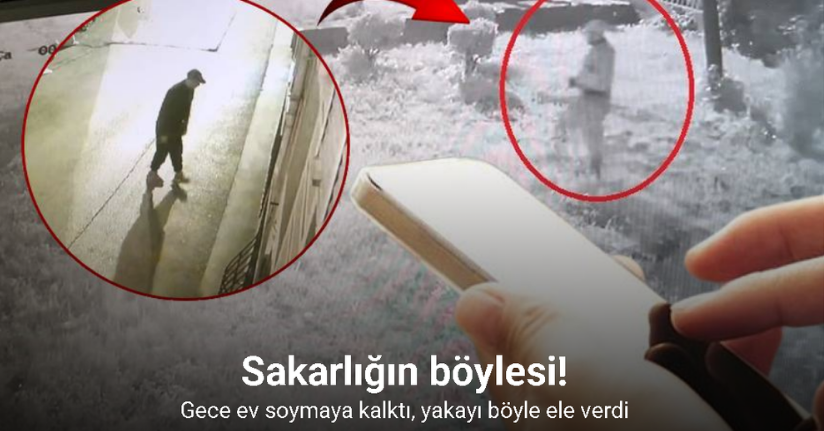Gece ev soyan sakar hırsız, olay yerinde telefonunu düşürdü
